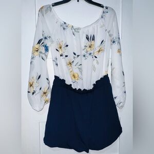 Floral Off-Shoulder Romper